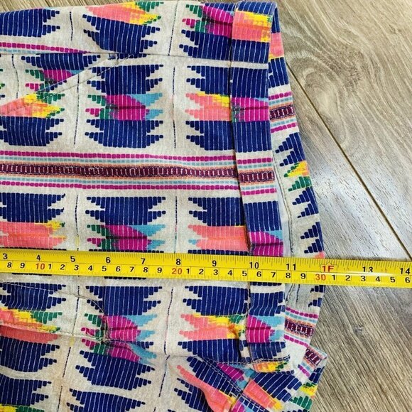 American Eagle Womens Shorts Size 6 Midi Stretch Multicolor Abstract Print Twill - Picture 4 of 11